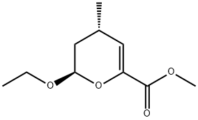 2H-Pyran-6-carboxylicacid,2-ethoxy-3,4-dihydro-4-methyl-,methylester,trans-(9CI) Structure