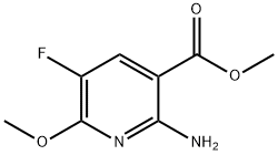 3-Pyridinecarboxylicacid,2-amino-5-fluoro-6-methoxy-,methylester(9CI) Structure