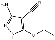 1H-Pyrazole-4-carbonitrile,  3-amino-5-ethoxy- Structure