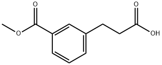 3-[3-(Methoxycarbonyl)phenyl]propanoic acid Structure