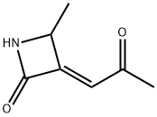 2-Azetidinone, 4-methyl-3-(2-oxopropylidene)-, (E)- (9CI) 化学構造式