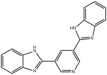 3，5-bis（2-benzimidazyl）pyridine Struktur