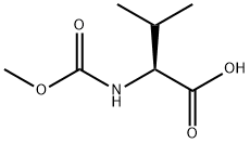 Valine,  N-(methoxycarbonyl)- Structure