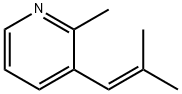 Pyridine, 2-methyl-3-(2-methyl-1-propenyl)- (9CI) 化学構造式