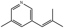 Pyridine, 3-methyl-5-(2-methyl-1-propenyl)- (9CI) 结构式