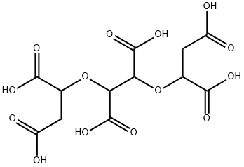 3,6-ジオキサオクタン-1,2,4,5,7,8-ヘキサカルボン酸 化学構造式