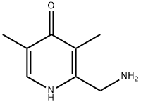 2-(氨基甲基)-3,5-二甲基吡啶-4(1H)-酮 结构式