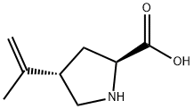 L-Proline, 4-(1-methylethenyl)-, trans- (9CI) 结构式