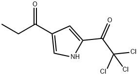 1- [5-(2,2,2-三氯乙酰基)-1H-吡咯-3-基]-1-丙酮,111468-90-7,结构式