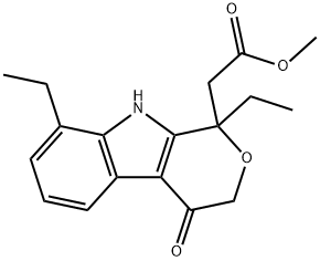 1,8-Diethyl-1,3,4,9-tetrahydro-4-oxo-pyrano[3,4-b]indole-1-acetic Acid Methyl Ester