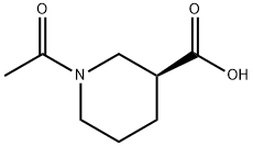 N-AC-S-哌啶-3-羧酸 结构式