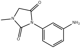 3-(3-氨基苯基)-1-甲基咪唑啉-2,4-二酮 结构式