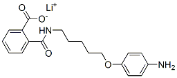 lithium 2-[5-(4-aminophenoxy)pentylcarbamoyl]benzoate 化学構造式
