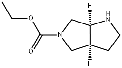 (3aS,6aS)-5-Ethoxycarbonyl-1H-hexahydropyrrolo[3,4-b]pyrrole Struktur