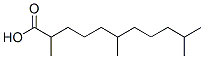 2,6,10-trimethylundecanoic acid 化学構造式