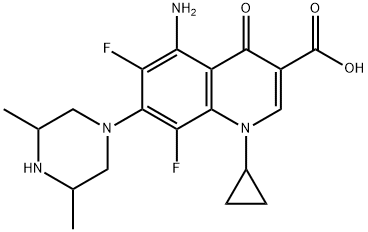 スパルフロキサシン 化学構造式