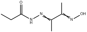 Propanoic  acid,  [2-(hydroxyimino)-1-methylpropylidene]hydrazide  (9CI) Structure