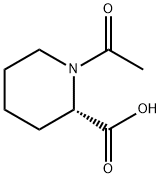 2-Piperidinecarboxylic acid, 1-acetyl-, (2S)- (9CI) Structure