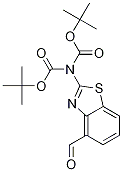 2-(N,N-di-tert-butoxycarbonylaMino)benzothiazole-4-carboxaldehyde Struktur