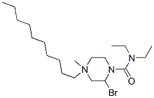 4-decyl-N,N-diethyl-4-methyl-2,3,5,6-tetrahydropyrazine-1-carboxamide bromide,111562-06-2,结构式