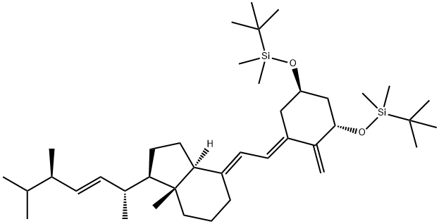 Silane, [[(1a,3b,5E,7E,22E)-9,10-secoergosta-5,7,10(19),22-tetraene-1,3-diyl]bis(oxy)]bis[(1,1-dimethylethyl)dimethyl- (9CI) Structure