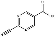 2-氰基嘧啶-5-羧酸 结构式
