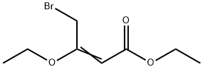4-ブロモ-3-エトキシ-2-ブテン酸エチル, TECH. 90%, STAB. WITH SODIUM CARBONATE 化学構造式