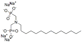 tetrasodium [(tetradecylimino)dimethylene]diphosphonate Struktur