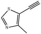 5-乙炔基-4-甲基噻唑 结构式