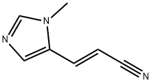 2-Propenenitrile,3-(1-methyl-1H-imidazol-5-yl)-,(E)-(9CI) 结构式
