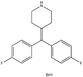 4-[双(4-氟苯基)亚甲基]哌啶氢溴酸盐, 111627-29-3, 结构式