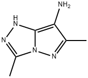1H-Pyrazolo[5,1-c]-1,2,4-triazol-7-amine,  3,6-dimethyl- Structure