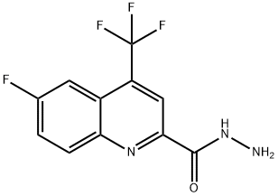 6-Fluoro-4-(trifluoromethyl)quinoline-2-carbohydrazide ,97% 化学構造式