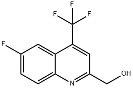 2-Quinolinemethanol, 6-fluoro-4-(trifluoromethyl)-|6-氟-4-三氟甲基-2-羟甲基喹啉