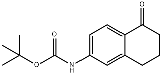 tert-butyl 5-oxo-5,6,7,8-tetrahydronaphthalen-2-ylcarbaMate Structure