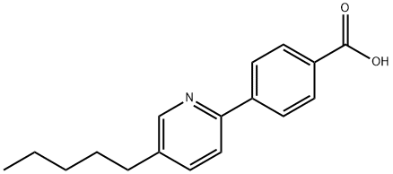 4-(5-pentylpyridin-2-yl)benzoic acid Structure