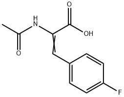 p-Fluoro-a-acetamidocinnamic Acid Struktur