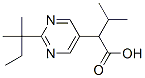 5-Pyrimidineacetic acid, 2-(1,1-dimethylpropyl)--alpha--(1-methylethyl)- (9CI) Structure