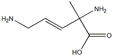 3-Pentenoicacid,2,5-diamino-2-methyl-,(+)-(9CI) Struktur