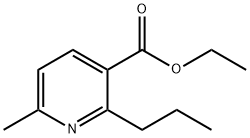 6-methyl-2-propyl-3-pyridinecarboxylic acid ethyl ester Structure