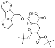 FMOC-GLA(OTBU)2-OH,111662-64-7,结构式