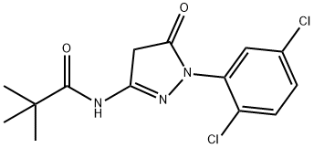 N-[1-(2,5-Dichlorophenyl)-5-oxo-4,5-dihydro-1H-pyrazol-3-yl]-2,2-dimethylpropionamide,111672-81-2,结构式