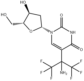 5-(2-aminohexafluoroprop-2-yl)-2'-deoxyuridine,111712-54-0,结构式