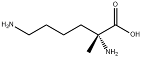 ALPHA-METHYL-D-LYSINE HYDROCHLORIDE 化学構造式