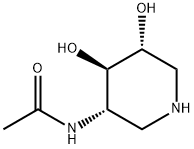 5-acetamido-3,4-piperidinediol,111749-07-6,结构式