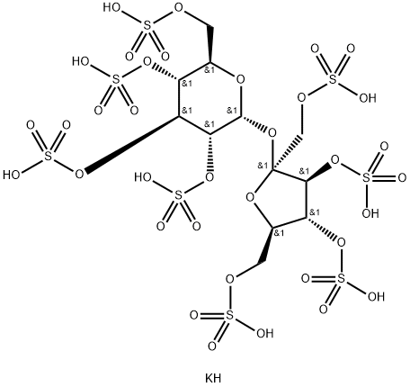 SUCROSEOCTASULFATEPOTASSIUMSALT Structure