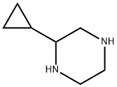 Piperazine, 2-cyclopropyl- (9CI) 化学構造式