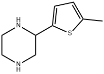 Piperazine, 2-(5-methyl-2-thienyl)- (9CI) 化学構造式