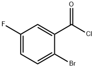 2-溴-5-氟苯甲酰氯 结构式