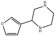 Piperazine, 2-(3-furanyl)- (9CI) Struktur